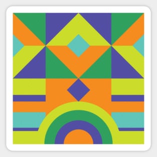 Vibrant Abstract Art Sticker